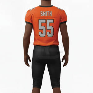 Uniforme de football américain pour athlètes occasionnels, tissu en polyester doux avec absorption de la transpiration pour des séances d'entraînement prolongées - Product Image 4