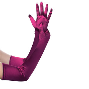 Gants de mariée élégants longs et extensibles, anti-boulochage, style classique, pour femme, pour les voyages et toutes les saisons - Product Image 2