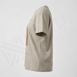 เสื้อยืดสกรีนลาย 250 กรัม ผ้าฝ้ายวินเทจ ปักลาย เสื้อยืดทรงหลวมสำหรับผู้หญิง เสื้อยืดฟอกสี เสื้อยืดสีตามสั่ง ผ้าฝ้าย - Product Image 3