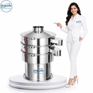 Micron India Tamiseuse vibrante numérique automatique en acier inoxydable, équipement industriel de tamisage de poudre avec système PLC de précision pour le papier - Product Image 2