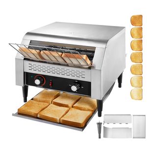 Heavy Duty Commercial Conveyor <b>Toaster</b> Oven 450 Slices/Hour Stainless Steel Conveyor Belt <b>Toaster</b> 220V for Hotels and Bakeries - Product Image 1