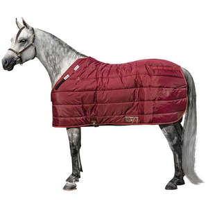 Couverture de cheval en coton durable, respirante et imperméable avec doublure en polaire, design léger, boucles sécurisées et confort toutes saisons - Product Image 1