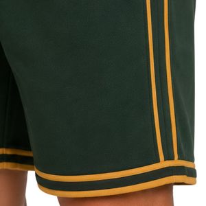 Conjunto Deportivo para Hombre, Color Verde Mostaza, Sin Mangas, con Capucha, Logotipo Personalizado, para Gimnasio, Fitness, Entrenamiento, Sudadera y Pantalones Cortos Deportivos - Product Image 5