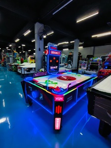 เครื่องเกมแอร์ฮอกกี้ Super Air Hockey DX Arcade สำหรับ 2 ผู้เล่น กำลังไฟ 400 วัตต์ แรงดันไฟฟ้า 220 โวลต์ โต๊ะแอร์ฮอกกี้ทำจากโลหะ อะคริลิก พลาสติก และไม้ สำหรับพื้นที่เชิงพาณิชย์ - Product Image 4