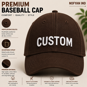 Fabricant de casquettes de baseball personnalisées OEM ODM Vente en gros de casquettes de baseball Casquettes de baseball avec logo brodé Casquettes de baseball personnalisées - Product Image 1