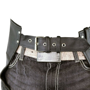 Premium Genuine Leather <b>Half</b> <b>Chaps</b> for Men Horse Riding Equestrian Fashion Style Stylish Horse Riding Wear - Product Image 3