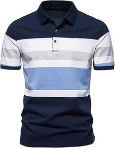 Polos Personalizados para Hombre, Transpirables, Mezcla de Algodón y Poliéster, Manga Corta, Corte Ajustado, Ropa de Equipo - Product Image 2