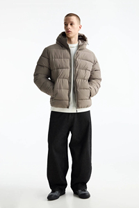 Chaqueta Acolchada Ligera Premium con Capucha, Logotipo Personalizado, Resistente al Viento, Abrigo de Invierno Cálido con Revestimiento, Chaqueta Bomber para Hombre - Product Image 3