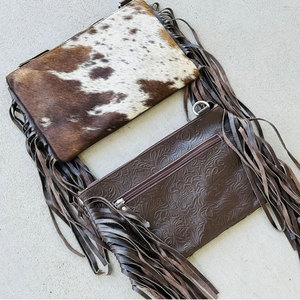 Nouveau style, prix raisonnable, sacs à la mode, deux sangles, imperméable, haute qualité, vente en gros, sac à main en cuir de vache véritable pour femmes - Product Image 5