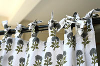 Juego de 2 Cortinas Modernas de Algodón con Estampado Floral Tradicional Indio, Ecológicas, con Bolsillo para Barra, Translúcidas, para Sala de Estar