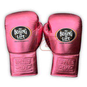 ถุงมือชกมวย No Boxing No Life หนังแท้ แบบผูกเชือก สำหรับฝึกซ้อมและแข่งขัน ซึมซับเหงื่อ แห้งเร็ว สำหรับมืออาชีพ - Product Image 4