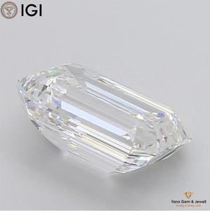 Diamant de 3,00 carats, couleur F, clarté VVS1, avec certificat IGI, diamant de forme émeraude cultivé en laboratoire CVD pour pendentif solitaire de luxe - Product Image 4