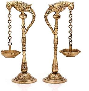Vase de table en métal doré pour le dieu Ganesha, idéal pour les anniversaires, Diwali, Diya, cloche, déménagement, Ganesh Chaturthi, Puja, chambre, maison, temple - Product Image 3