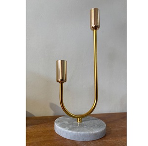 Juego de Portavelas de Bloques de Piedra Travertino Natural, Rectangular Minimalista, Moderno, Hecho a Mano, Decorativo y de Moda - Product Image 3