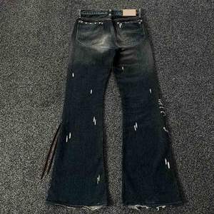 Customized Denim Pants for Men Large Size Casual Style Soft Comfortable Knitted Weave Personalities' Fashionable Denim Pants - Product Image 2