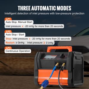 Macchina Portatile per Recupero Refrigerante AC a Doppio Cilindro da 1 HP, Motore Brushless 3000rpm, per Riparazione Auto - Product Image 4