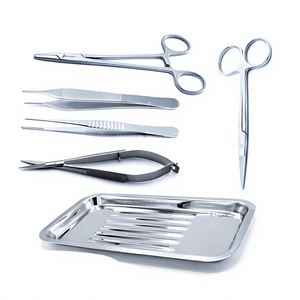 REEAX ENTERPRISES RE-SDS-9919 Ensemble d'instruments chirurgicaux en acier inoxydable de haute qualité pour les premiers secours et la chirurgie générale - Product Image 1