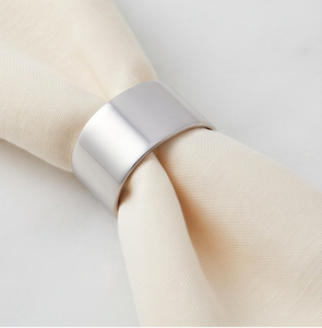 Stainless Steel Square <b>Napkin</b> Rings Modern Metal Tableware Holder For <b>Wedding</b> And Dinnerware Use - Product Image 5