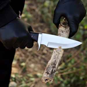 Cuchillos de Caza Hechos a Mano al por Mayor, de Acero con Alto Contenido de Carbono, Hoja Fija, Mango de Madera, para Supervivencia al Aire Libre y Camping, con Funda - Product Image 3