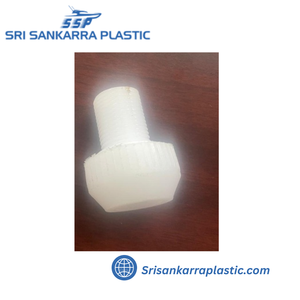Tornillo hexagonal de HDPE blanco, grado de moldeo por inyección, con rosca, ranurado y moleteado, componente de fijación de plástico para - Product Image 4