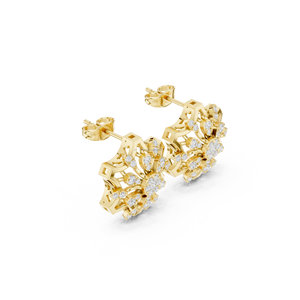 Treschic Jewels Pendientes colgantes de barra y cadena de oro vermeil de 10 quilates - Product Image 5