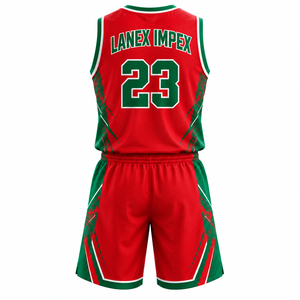 Nouvelle conception OEM personnalisée, ensemble d'uniformes de basket-ball pour hommes, col en V, jersey en polyester à séchage rapide, shorts, impression par sublimation, vêtements de sport - Product Image 3