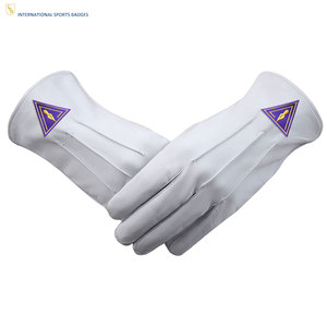 Guantes Blancos de Regalia Masónica de Alta Calidad, Estilo Personalizado con Material Premium y Fabricación Directa de Fábrica - Product Image 1