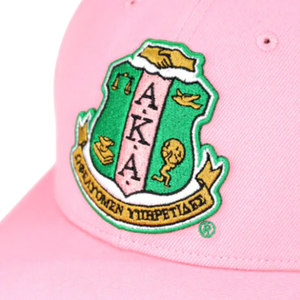 หมวกแก๊ปปรับได้สีชมพู AKA Crest หมวกเบสบอลผ้าฝ้ายปักลาย ยูนิเซ็กส์ ลำลอง กีฬา กลางแจ้ง ปรับได้แบบ Snapback - Product Image 2