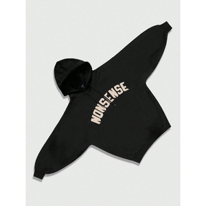 Sudadera con Capucha de Felpa Técnica de Algodón Personalizada de Alta Calidad para Mujer, Sudadera Holgada Informal de Alta Calidad para Mujer - Product Image 1
