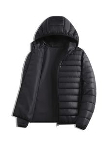 Fully Customized Men's Waterproof Canvas Puffer <b>Jackets</b> Polyester Wadding Filled Winter DDP Shipping - Product Image 2