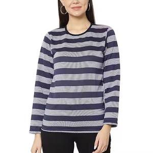T-shirt formel personnalisé pour femme, tendance, OEM, vente en gros, haute qualité, uni, été, broderie, bouton, toile - Product Image 5