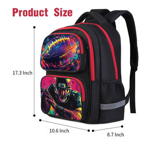 High Quality Custom Logo Promotional <b>Backpack</b> Waterproof Polyester USB Charging Port College Sports Casual Outdoor Wholesale - Product Image 6