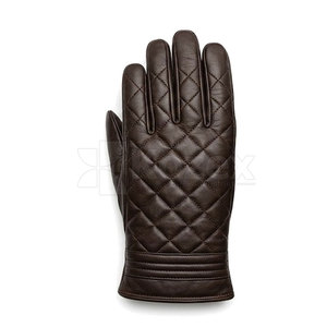 Gants d'hiver pour hommes en cuir doublés de laine, légers, écologiques, compatibles avec les écrans tactiles, pour les sports de plein air, la randonnée, la conduite - Product Image 5