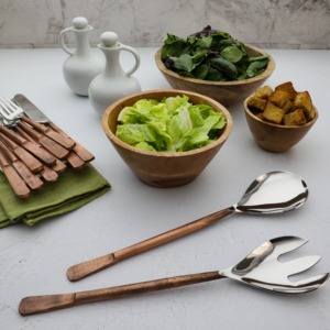 Elegant Table Service <b>Salad</b> Set Metal Serving <b>Tools</b> for Hospitality and Fine Dining - Product Image 6