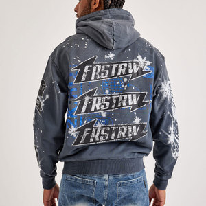 Precio al por Mayor, Sudadera con Pedrería para Hombre, Modelo 2026, Superventas, Mezcla de Algodón, Uso Diario - Product Image 2