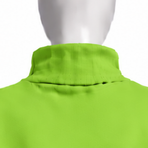 Lime Green Oversized Women Mock Neck Sweatshirt Pearl Studded Sleeve Pullover Loose Fit Casual Streetwear Long Sleeve <b>Winter</b> <b>Top</b> - Product Image 4