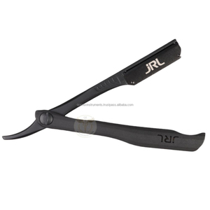 JRL - Maquinilla de Afeitar Magnética de Lujo en Oro y Negro, de Acero Inoxidable, con Logotipo Personalizado para Barberos Profesionales, Cuidado de la Barba - Product Image 4