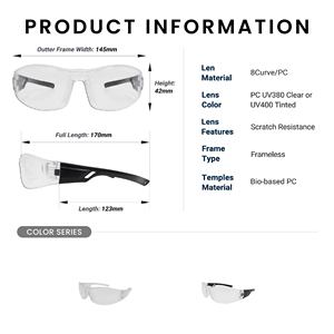 BISA1378P z87 safety glasses taiwan 8Curve/PC - Product Image 3