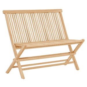 Chaise de jardin en teck massif avec coussin en mousse souple - Meubles d'extérieur durables et imperméables pour les événements - Product Image 1