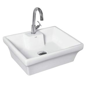 Lavabo de cerámica blanca para uso sanitario, diseño elegante, la mejor calidad - Product Image 1