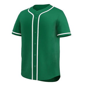 Professional Manufactured <b>Baseball</b> Jersey Breathable Quick Dry Stand Collar 100% Polyester Anti-Wrinkle Customizable Design - Product Image 4