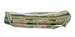 Sac de yoga élégant imprimé tigre, fermeture éclair, tissu en coton, sangle réglable, unisexe, moderne, sac de sport d'extérieur - Product Image 5