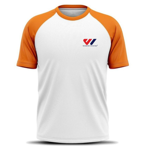 Camiseta Deportiva Raglán para Hombre, Manga Corta, Algodón, Transpirable, Secado Rápido, Logotipo Personalizado, Ropa de Equipo, Absorción de Humedad, Rendimiento, OEM - Product Image 3