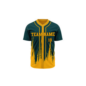 Camiseta de béisbol sublimada al por mayor, camiseta de béisbol de manga corta, poliéster liso sublimado, camisetas de béisbol de color personalizado - Product Image 5