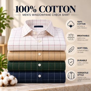 เสื้อเชิ้ตผู้ชายลายตาราง 100% ผ้าฝ้าย ระบายอากาศได้ดี ทรงปกติ สวมใส่สบาย เหมาะสำหรับใส่ทำงานหรือลำลอง แขนยาว ขายส่งจากผู้ผลิตเสื้อผ้าบุรุษ - Product Image 5