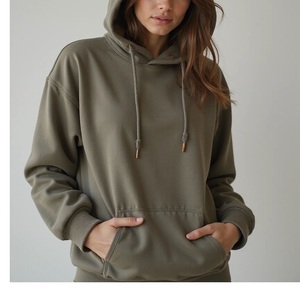 Sudadera con Capucha Holgada de Algodón, Estilo Otoño-Invierno, Moda Urbana para Mujer, Proveedor de Sudaderas con Cordón Ajustable de BD - Product Image 5