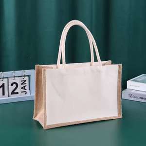 Bolsa de Yute Laminada Resistente con Asa de Algodón Suave para Compras Diarias - Product Image 5