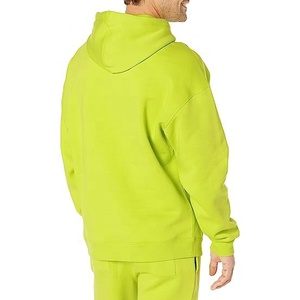 100% algodón polar personalizado bordado de gran tamaño transpirable térmico de alta calidad Sudadera con capucha de secado rápido Streetwear en blanco - Product Image 2