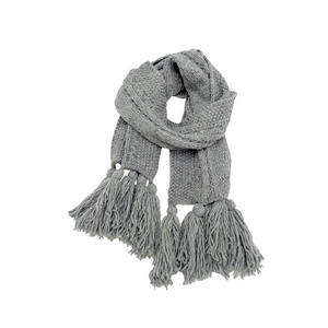 Écharpe tricotée unisexe couleur personnalisée - Cache-cou d'hiver à marque privée - Longue écharpe douce et respirante en crochet motif dessin animé/camouflage 100% - Product Image 4