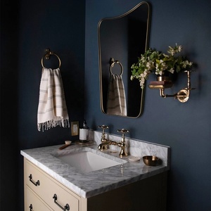 Ensemble d'organisateurs de salle de bain en laiton Heritage avec porte-gobelet mural, porte-savon et porte-brosse à dents, finition laiton antique - Product Image 4